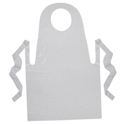Creativity Street Youth Disposable Aprons, White, 24in x 35in, PK100 P0091240